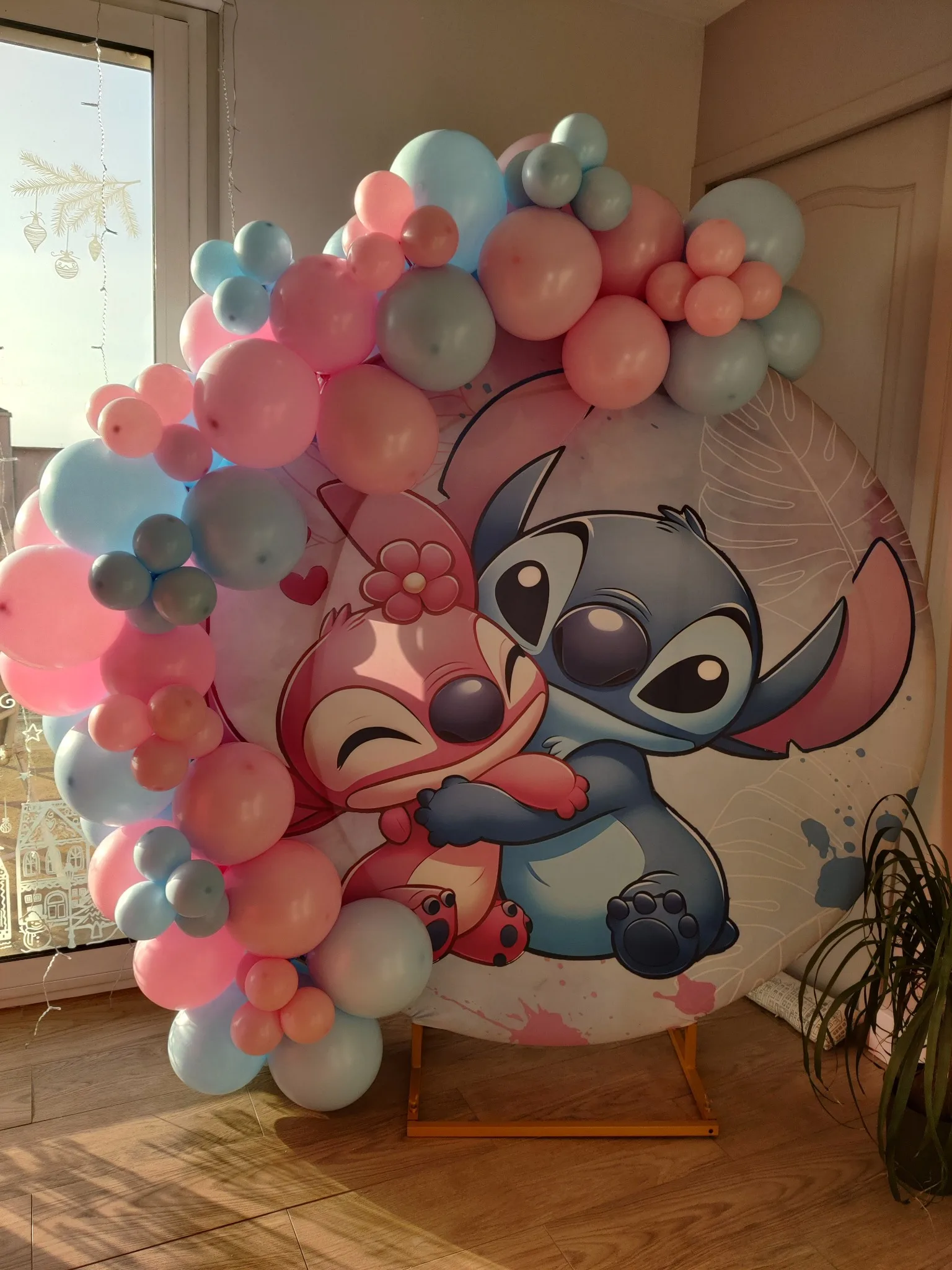 Toile ronde Stitch et Angel